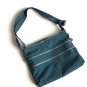 Kipling Alvar crossbody bag teal blue